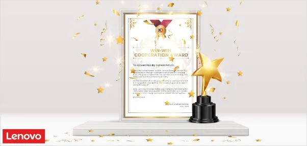 Lenovo Recognizes 42Gears with the Win-Win Cooperation Award