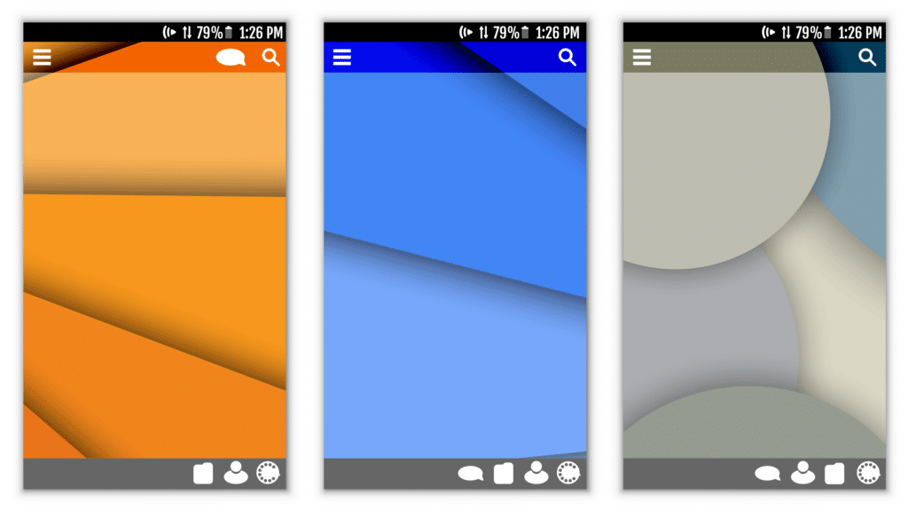 Customizing kiosk home screen mockups