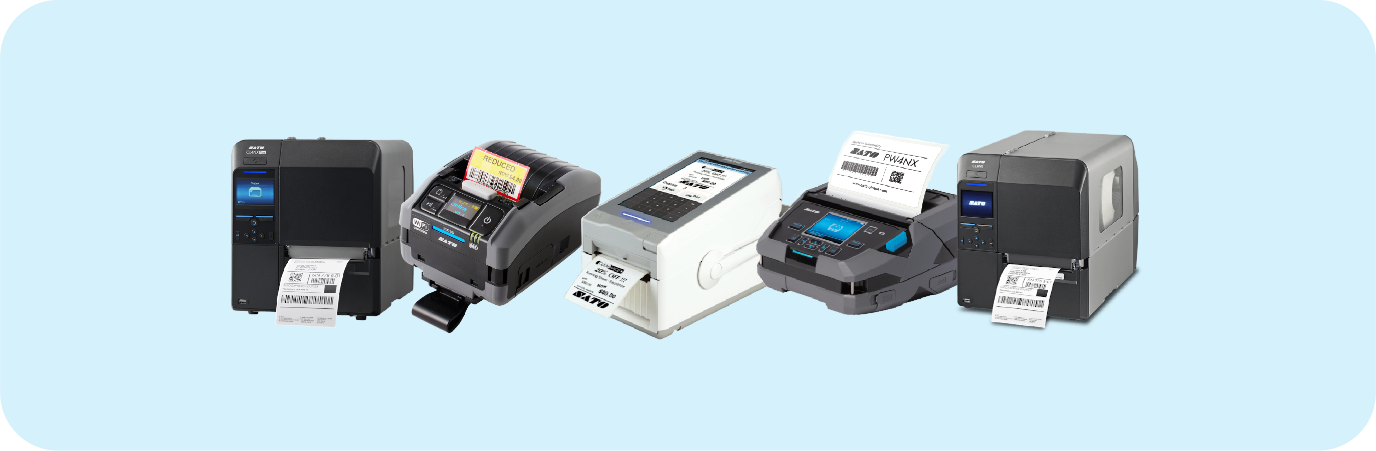 SATO Mobile Desktop and Thermal Printers
