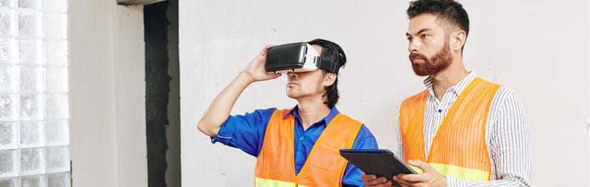 Manufacturing worker using wearables