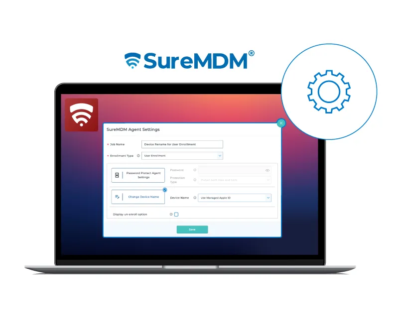 SureMDM Agent Settings Job