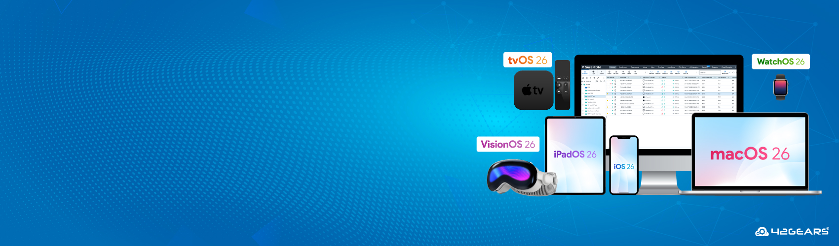 42Gears MDM Solution Delivers Zero-Day Readiness for iOS 26, iPadOS 26, and macOS 26