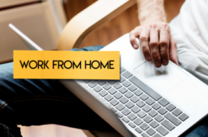 work from home laptop image